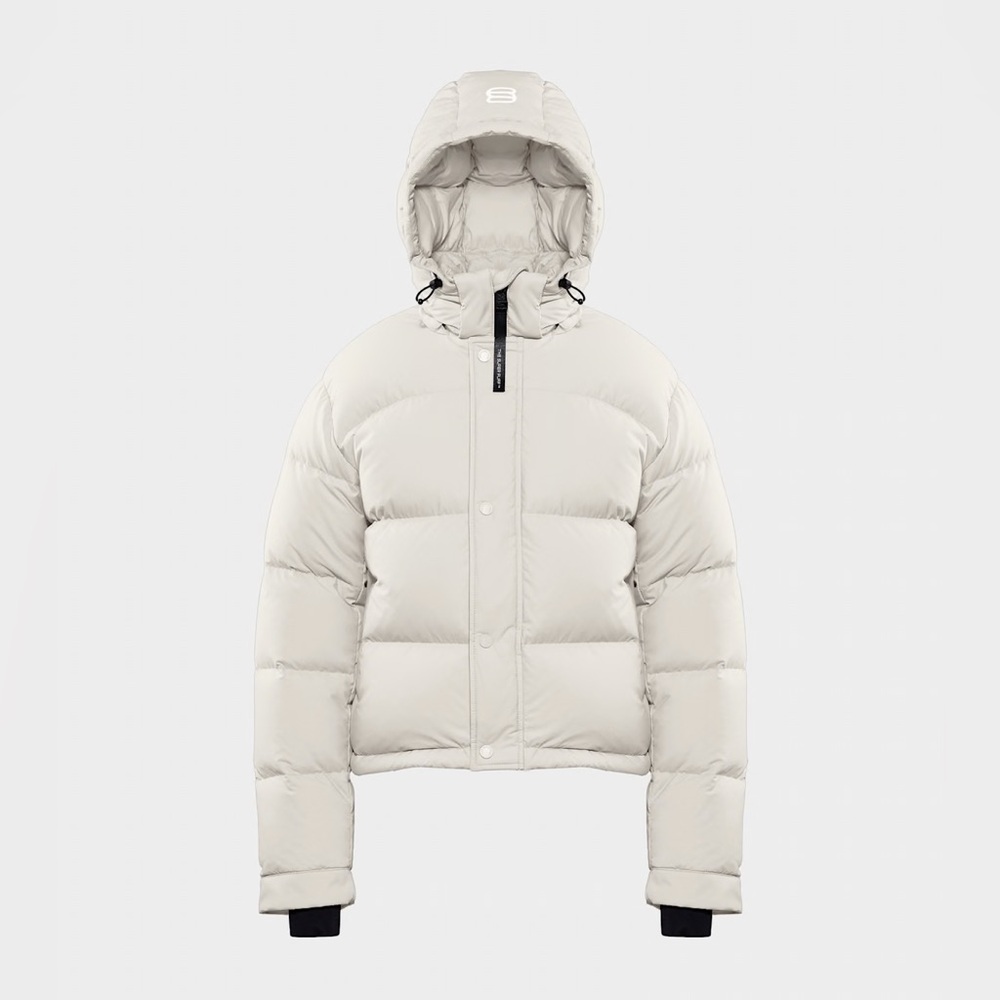 Aritzia The Super Puff™ Shorty in Matte Pearl (Medium)